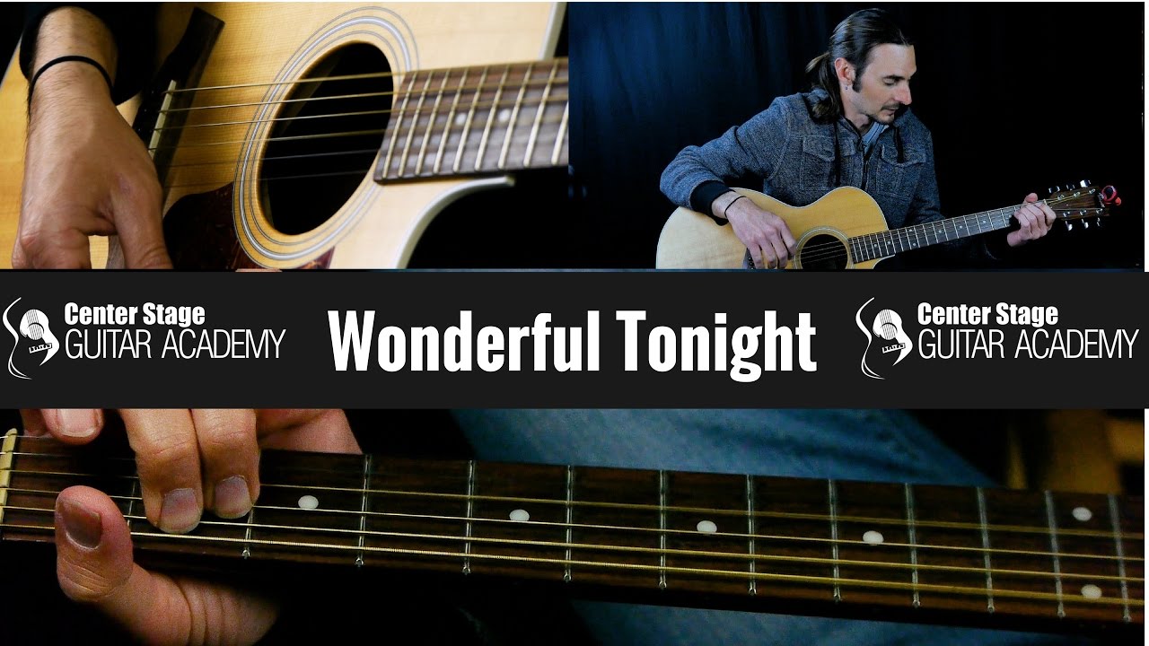 how to play wonderful tonight on guitar